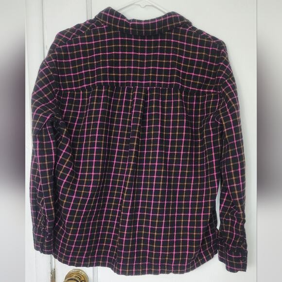 Flannel Westlake Shirt in Stoppard Plaid pink black small - Picture 5 of 7